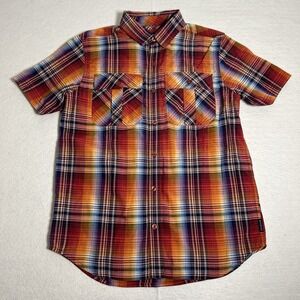 Prana Short Sleeve Button Front Shirt Mens Small Outdoors Lightweight Hiking‎